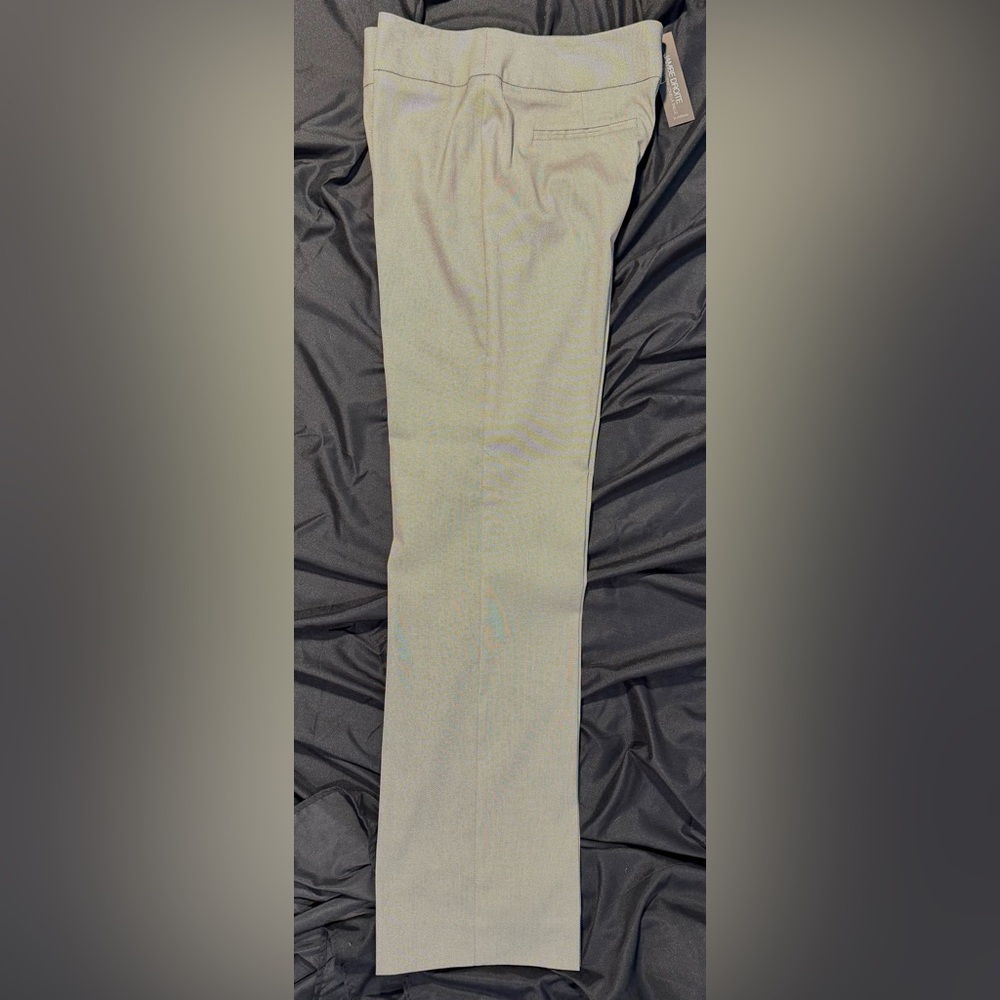 NWT black and white check straight leg pants